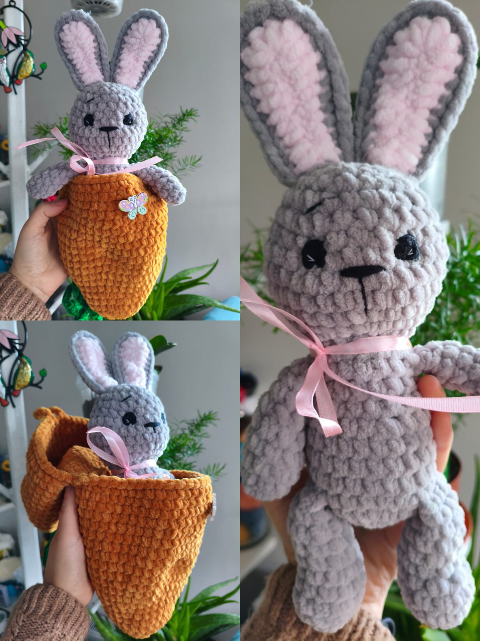 Bunny in Carrot 12" €28