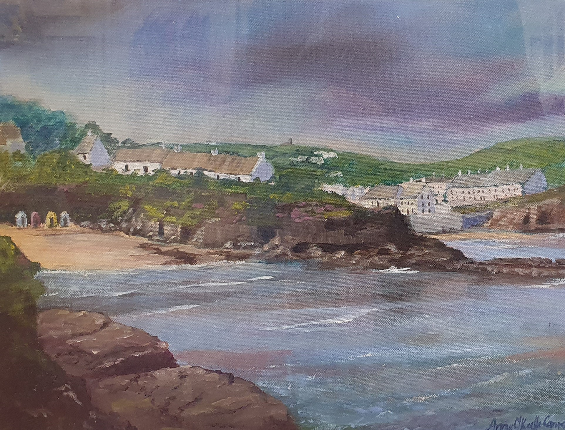 Dunmore East 20" x 23.5" €350 (framed/glass)