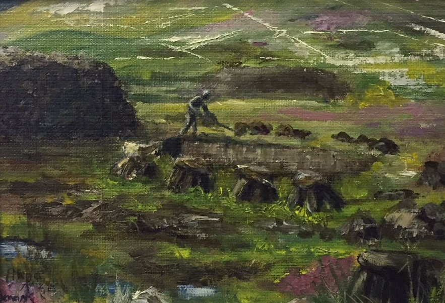 Cutting Turf , 10" x 12" €125 (framed)