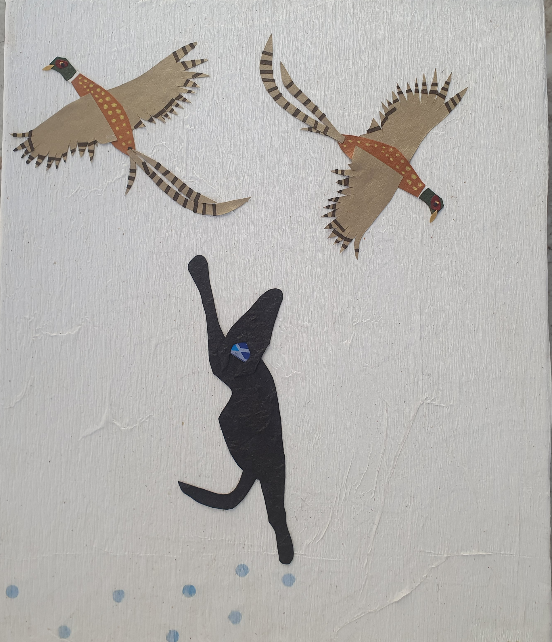 The Hunt -10 x 12 inches plastic wrap without frame €35 or with plain black frame €70