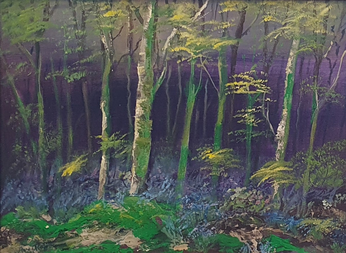 Bluebell Woodlands, 20.5" x 24", €350 (framed)