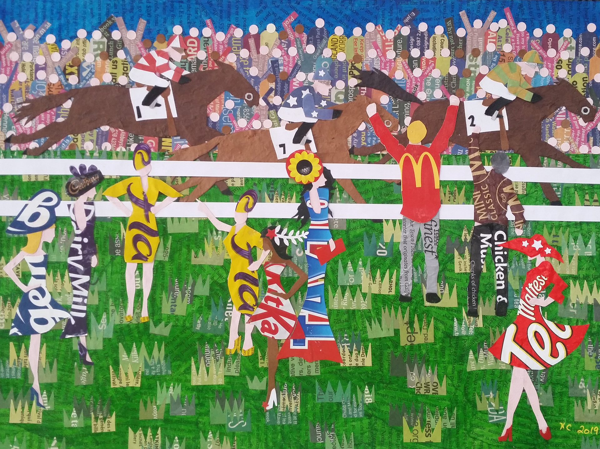 Best Dresses Disaster, 20" x 16", €150 (framed/glass)