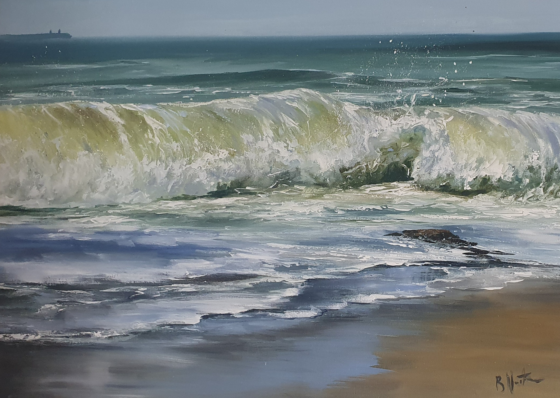 Watch for the Water Swell, 23" x 31", €700