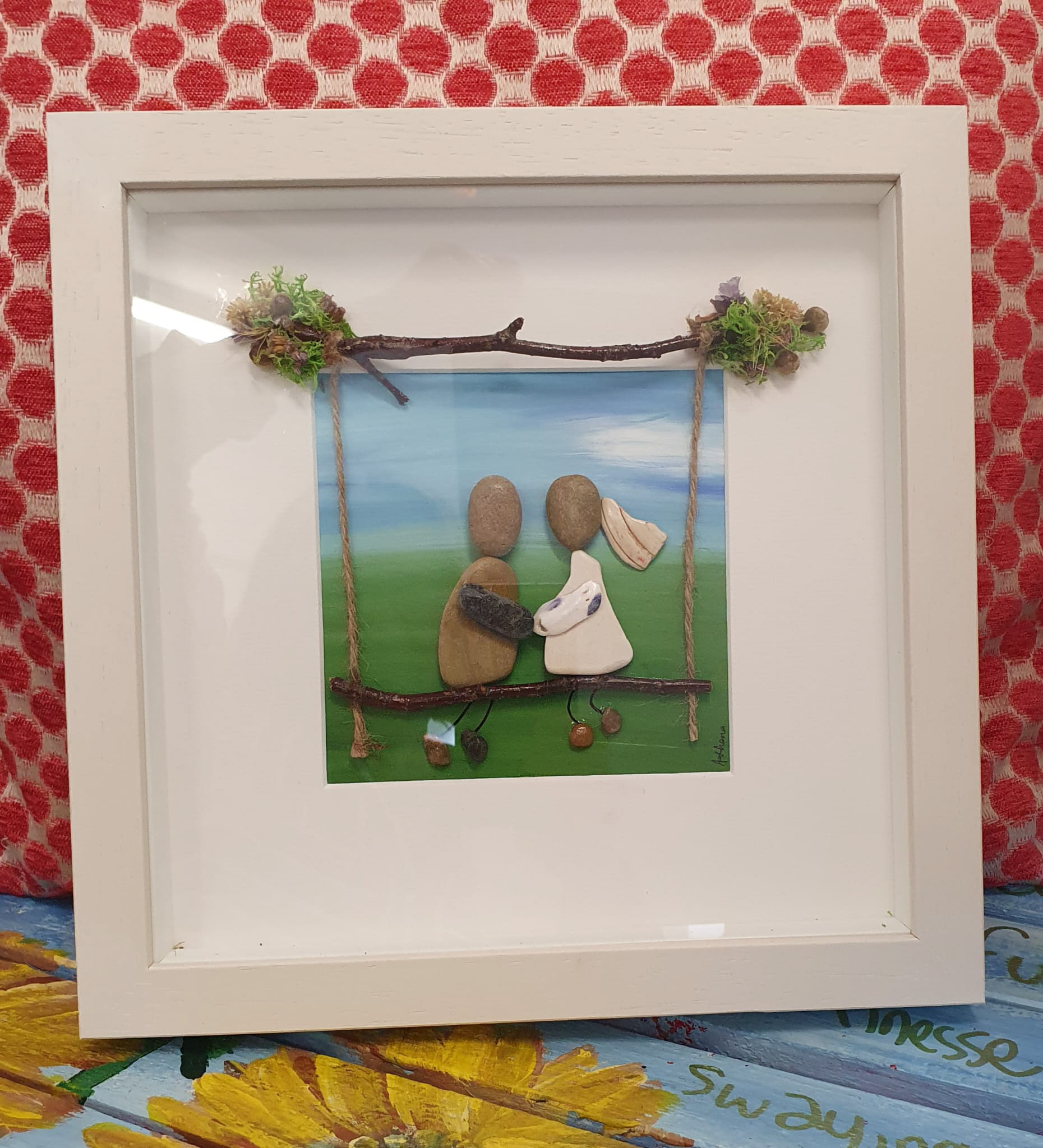 AMF002 Couple on Swing, Square Mount €65