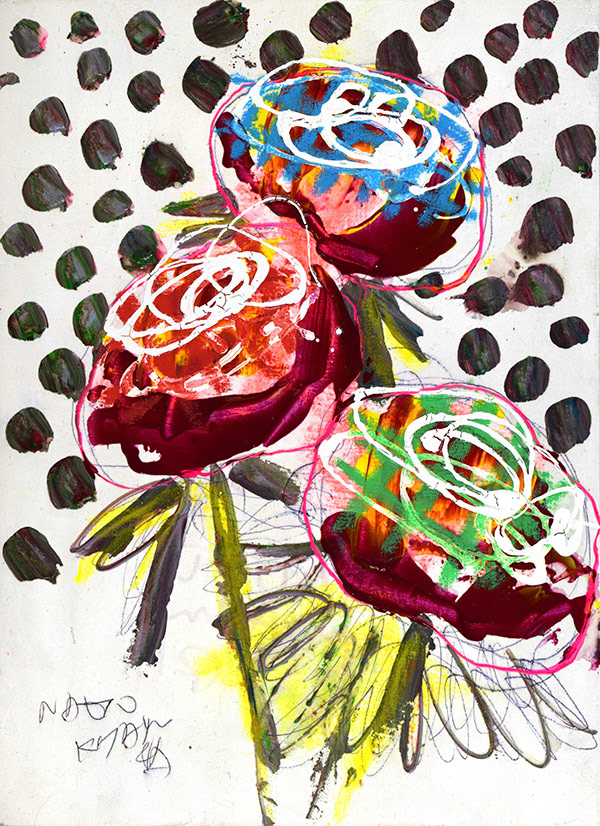 19904　ここに座って僕は疑ってる　花