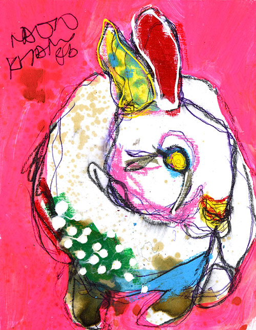 19003　疲れる事がないから寝られへん　ウサギ