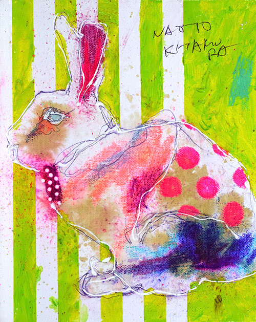 19019　楽しいことないからいつまでも布団から起き上がれない　兎