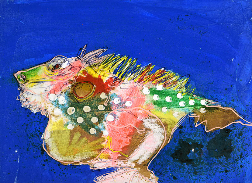 19918　子供たちの笑いがかつての私たちを思い出させてくれる　イグアナ