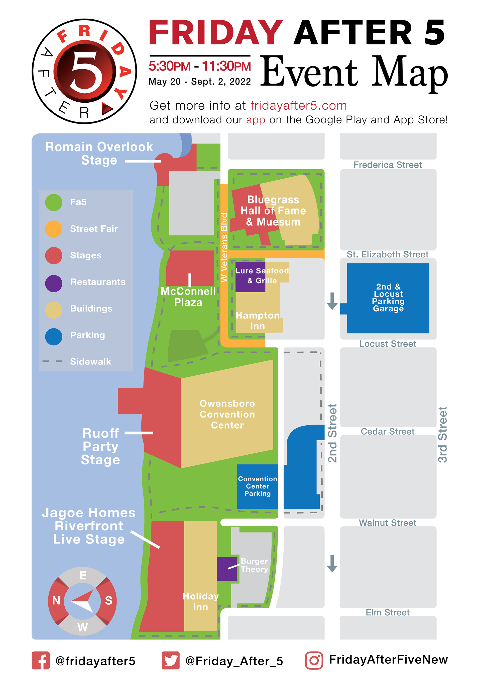 Friday After 5 Music & Street Fair - Wayfinding Signage