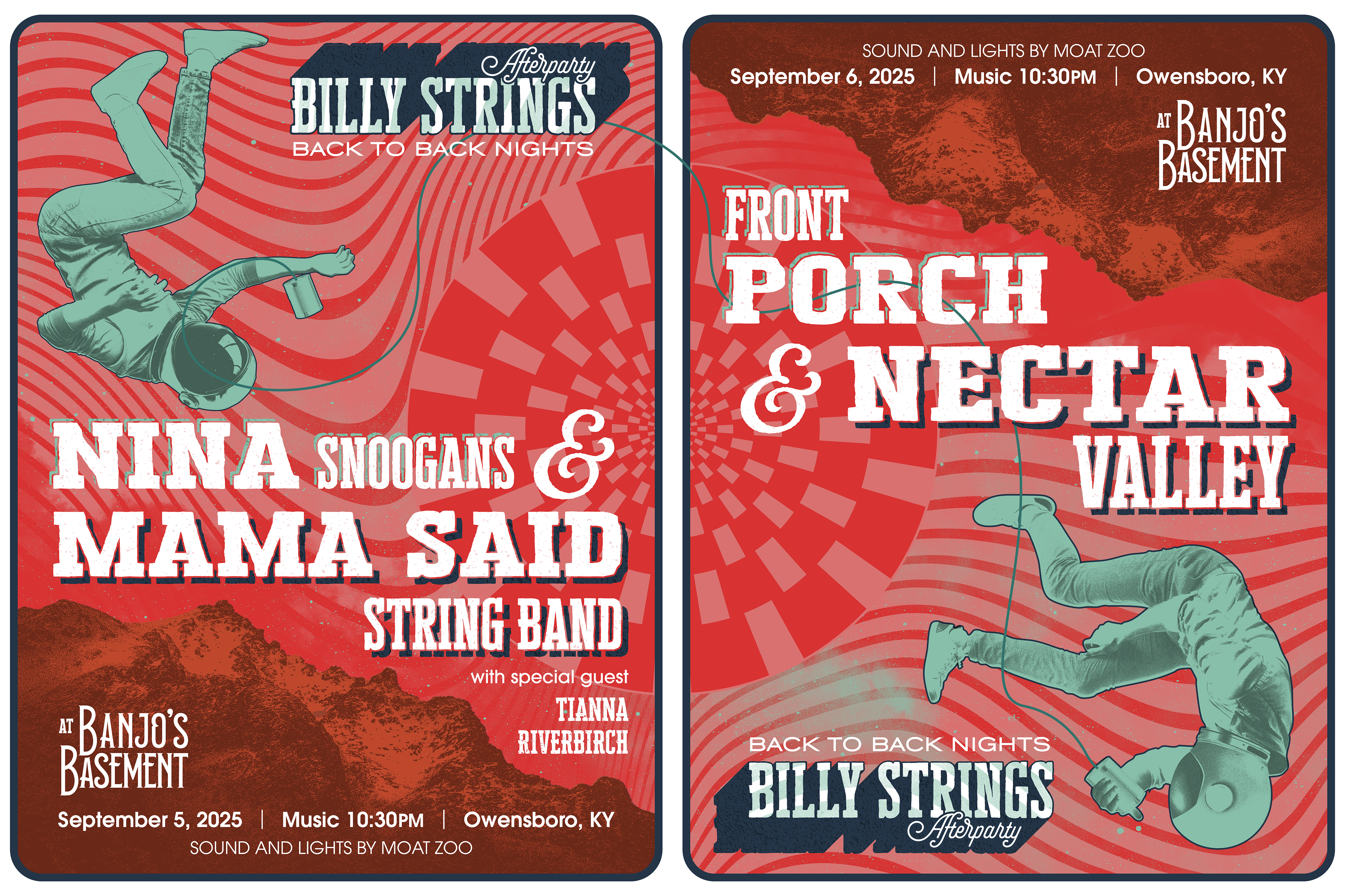 Diptych Gig Poster - in collaboration with Reynolds Press Design