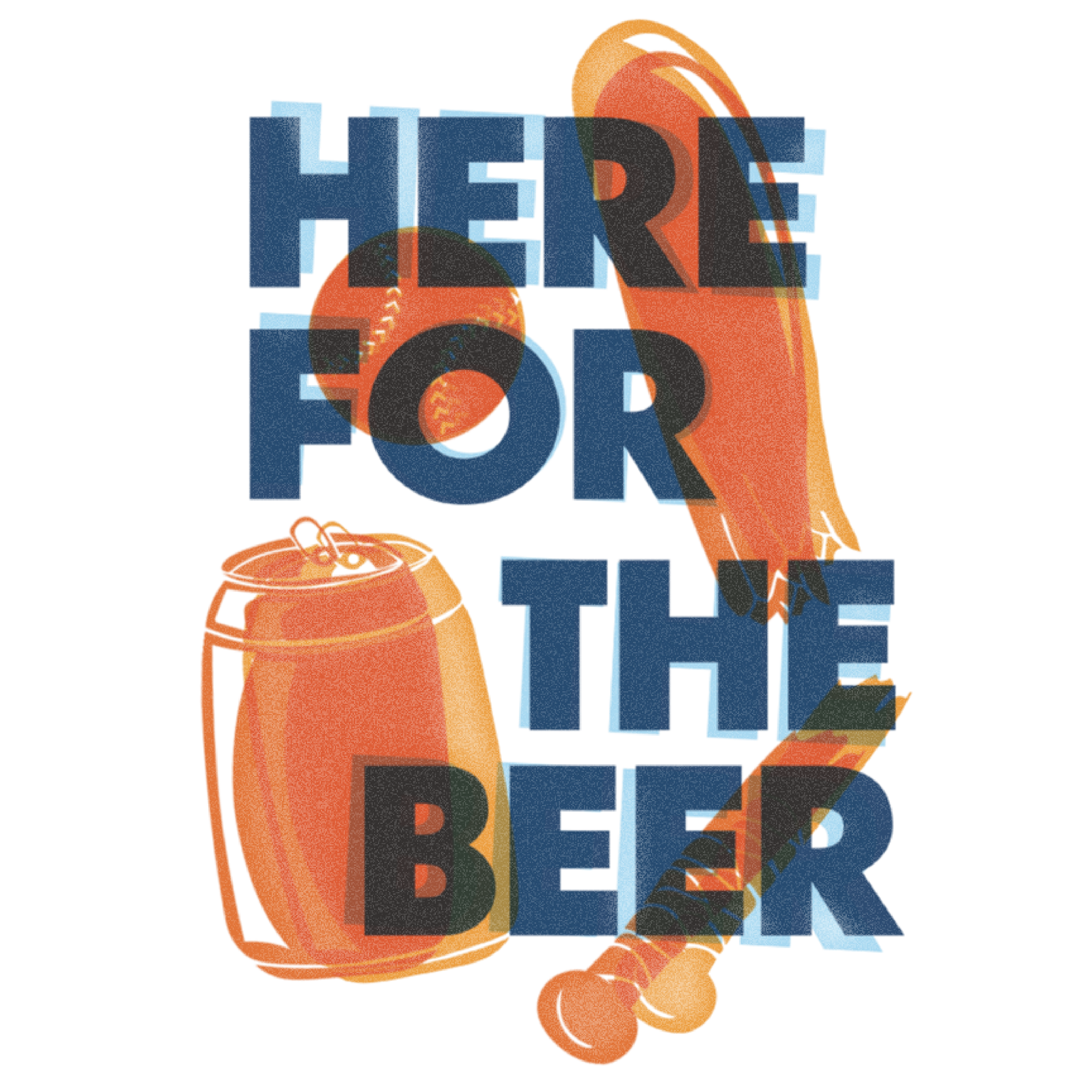 Beer & Baseball Tshirt Design