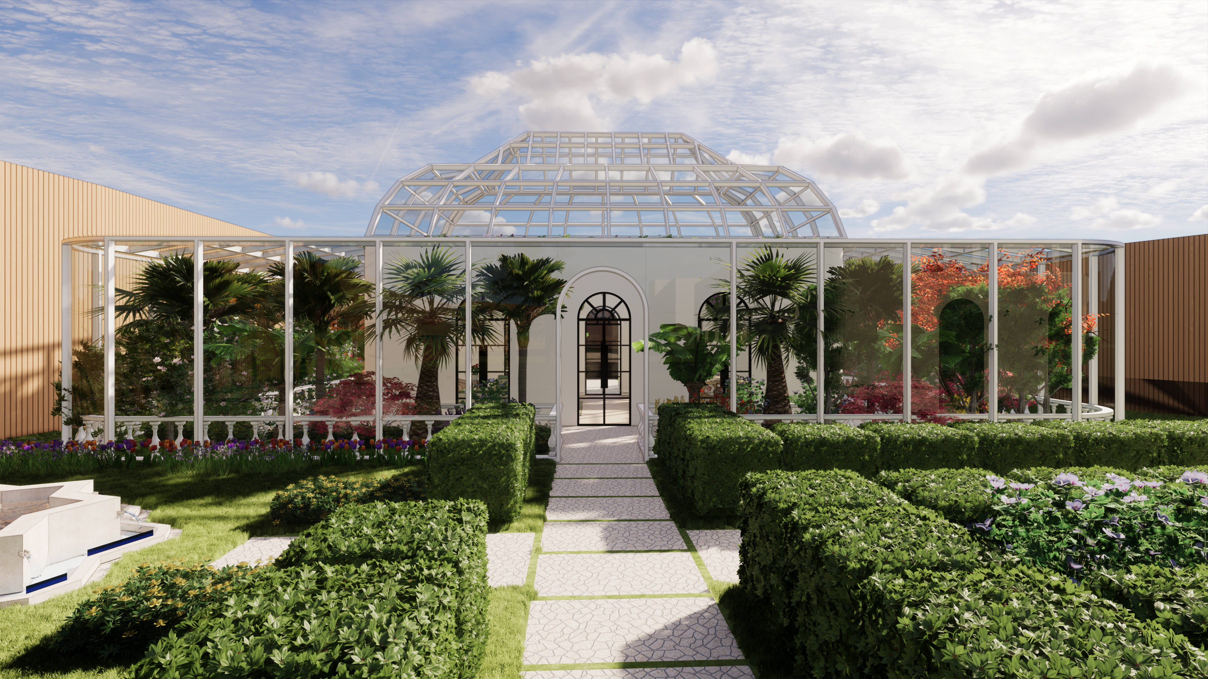 Greenhouse entrance