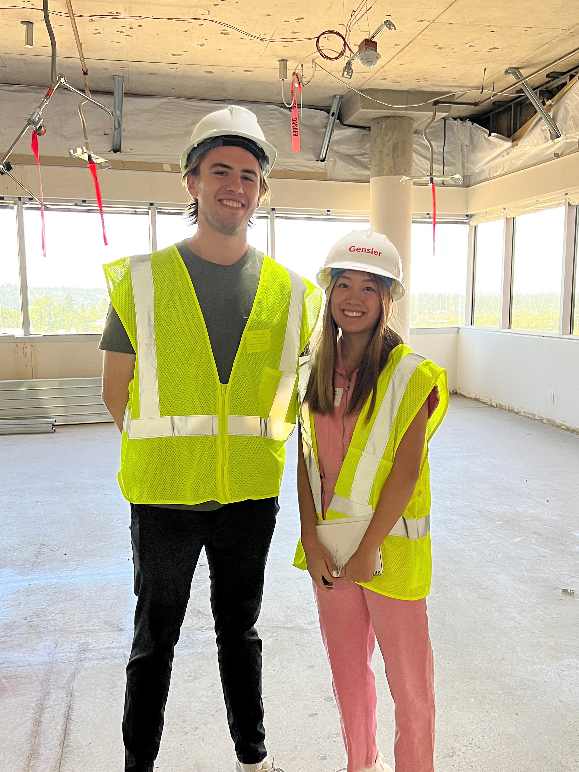 Seth & I on site visit