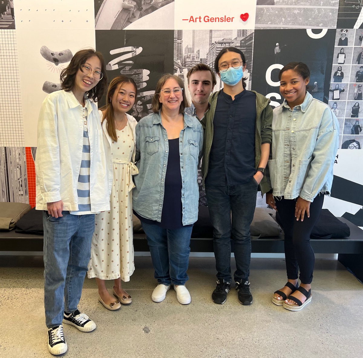 Interns with Teressa