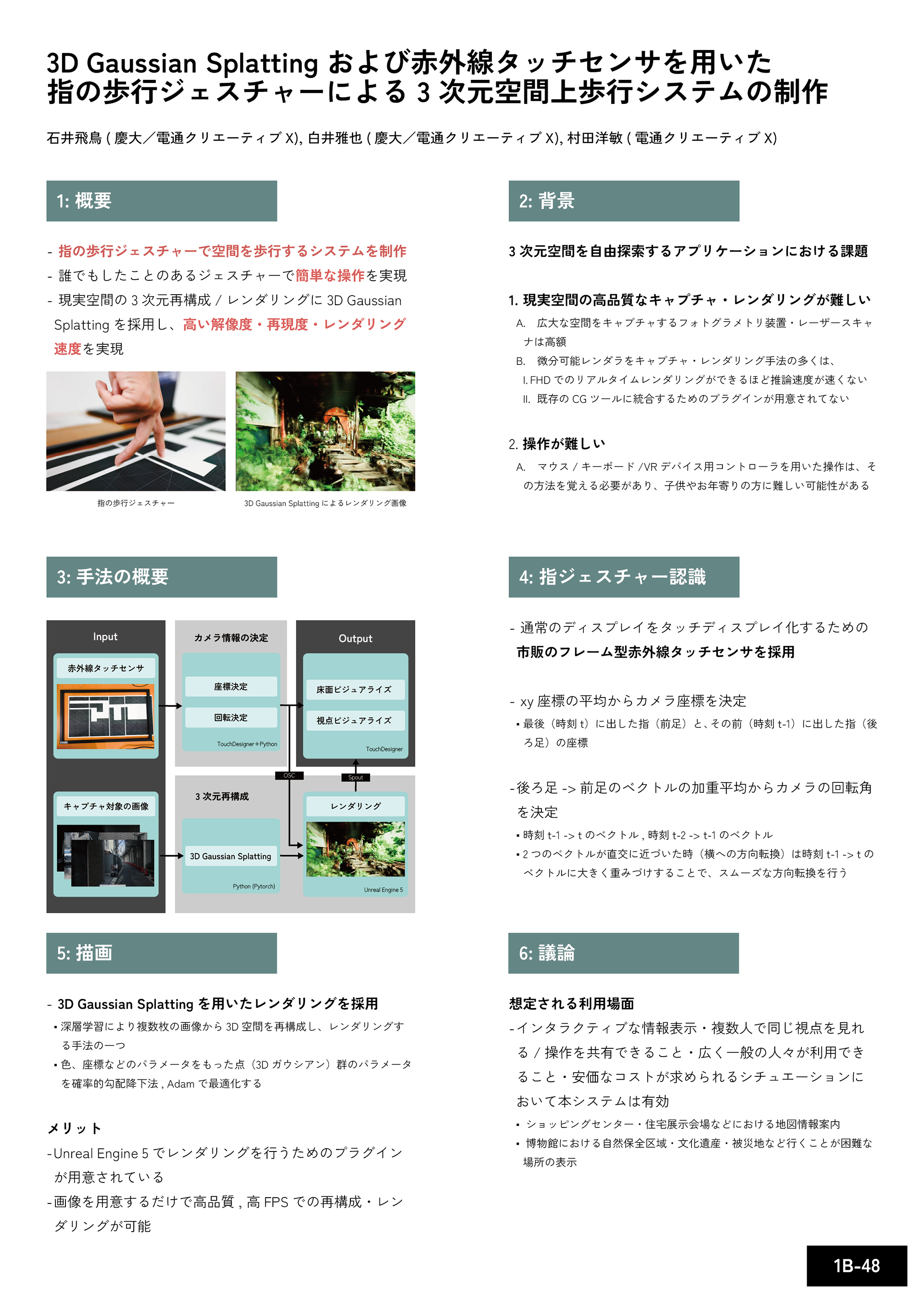 Exhibition at インタラクション2024, March. 2024