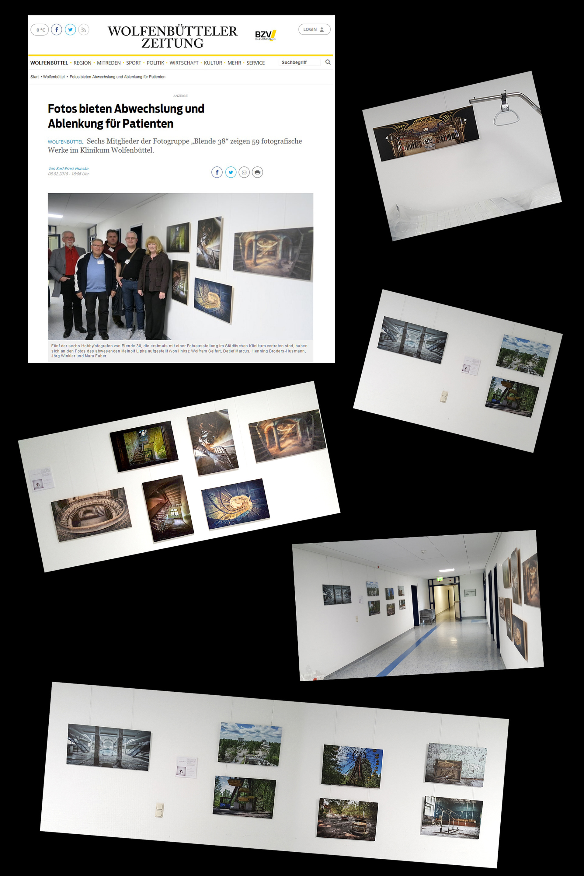 05.02.2018 - 15.10.2018  Ausstellung Blende 38: "6 aus 38"  Klinikum Wolfenbüttel