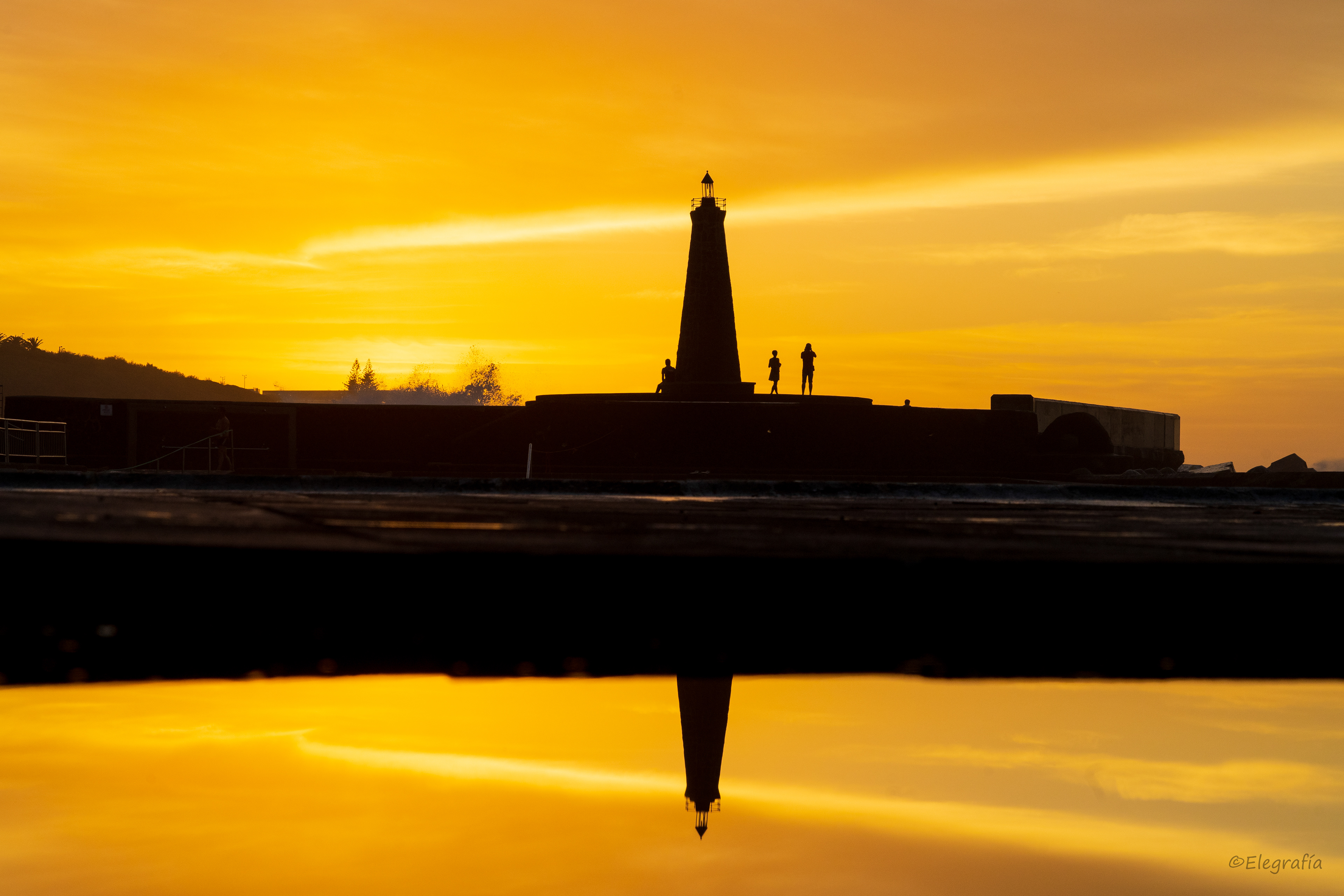 Lighthouse upside down
