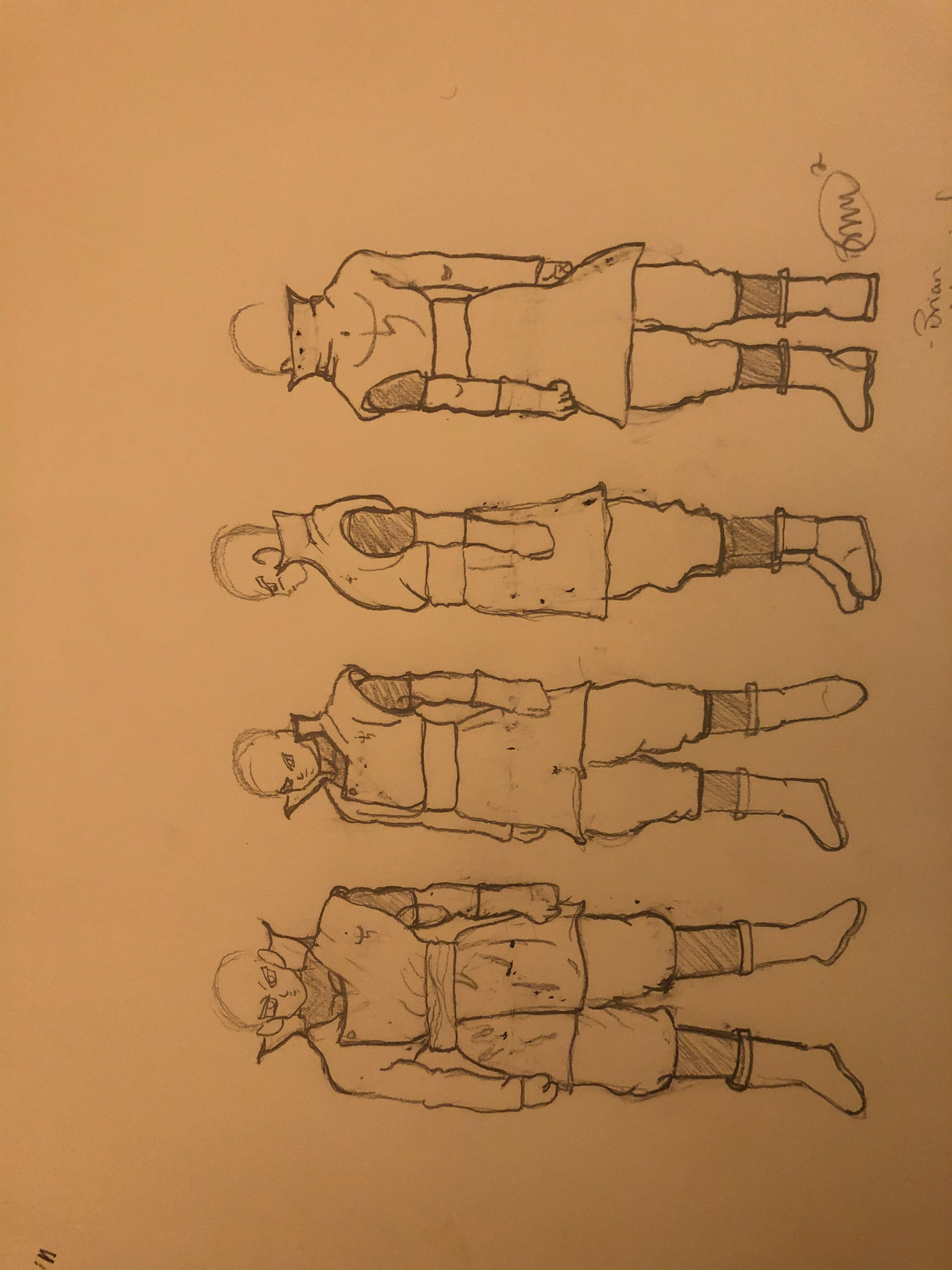 Self Portrait Final Sketch(Different Drawing Style-Dragon Ball Z)