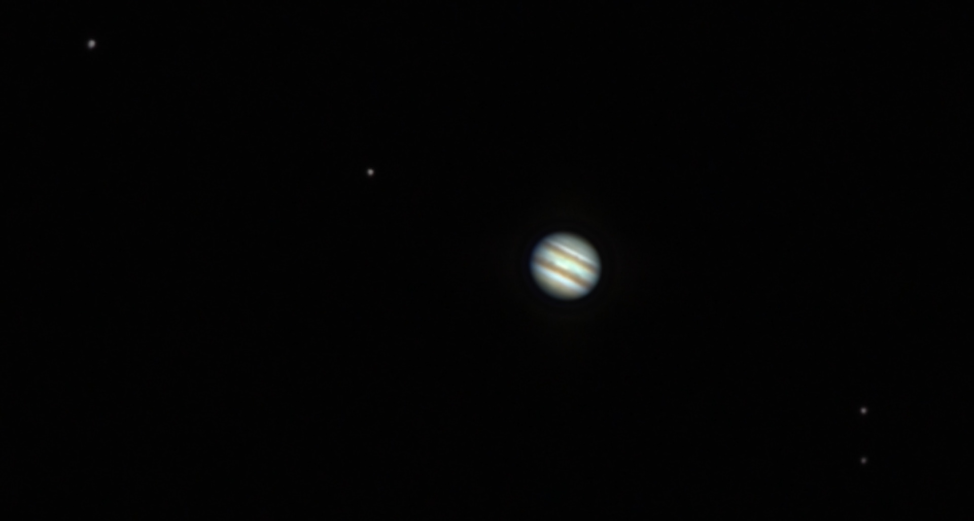 Jupiter, ~34 light-minutes away