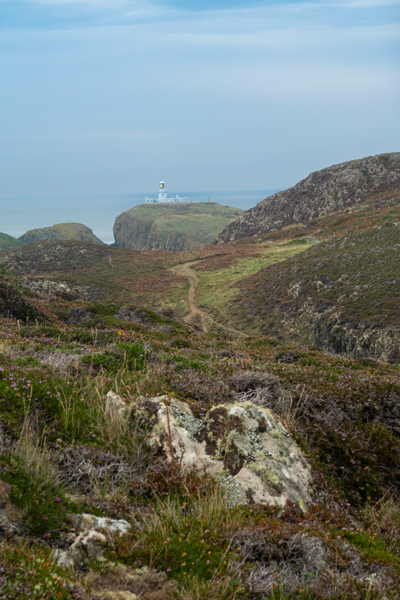Strumbles Head Lighthouse from coastal path