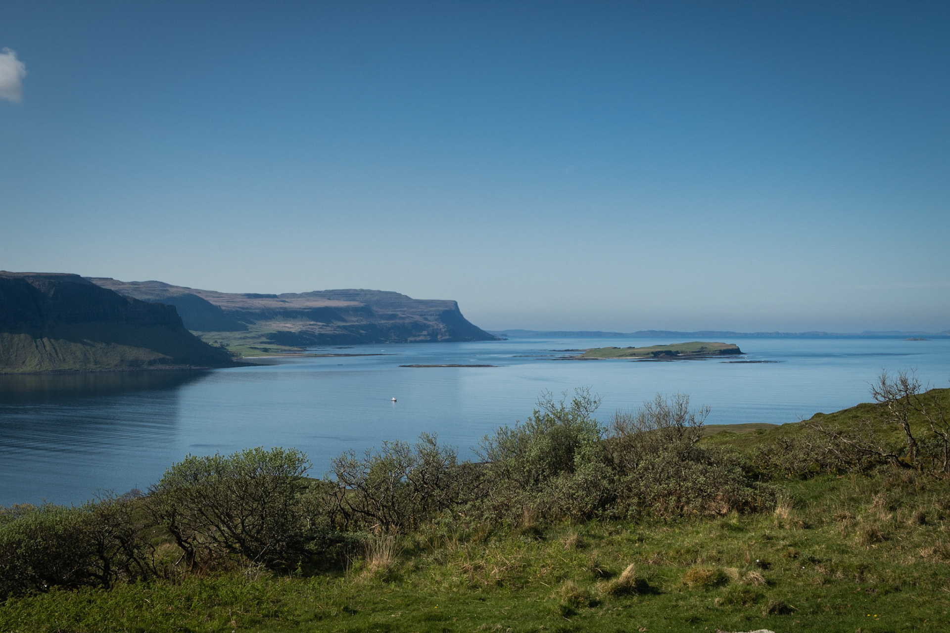 Last morning at Ulva Ferry - looking at Inch Kenneth and Ross of Mull