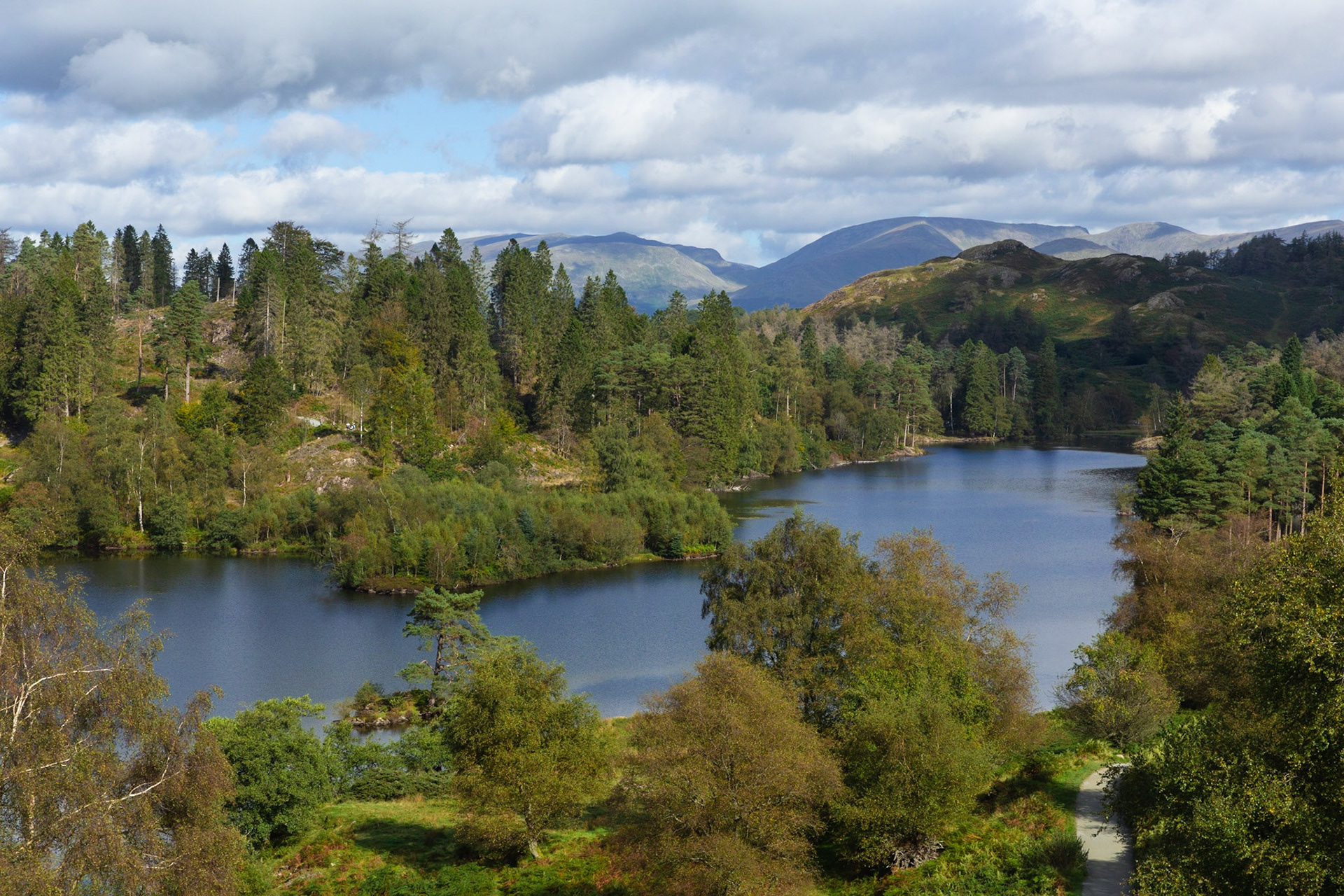 Tarn Hows - Langdales behind
