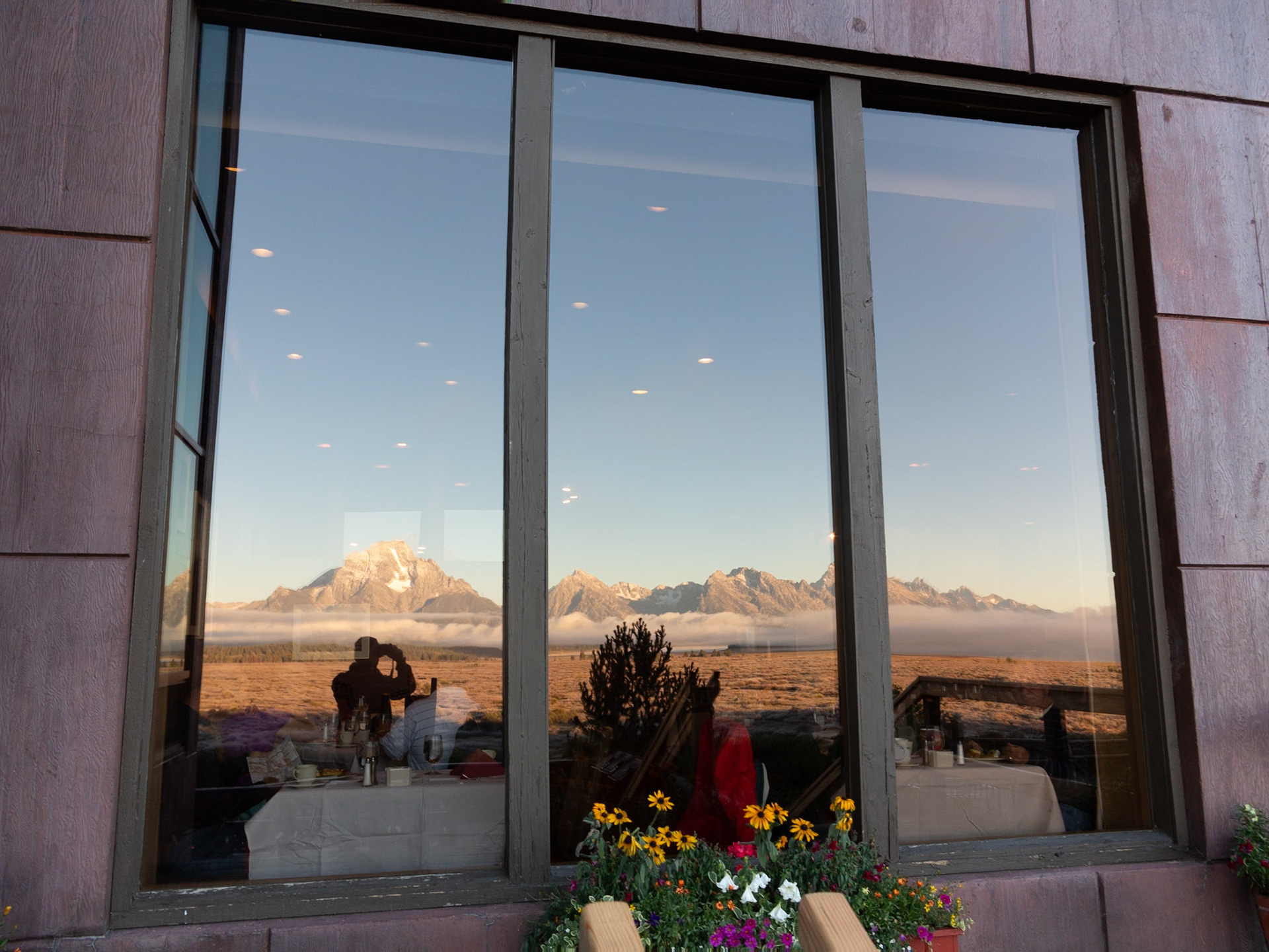 Grand Tetons in reflection