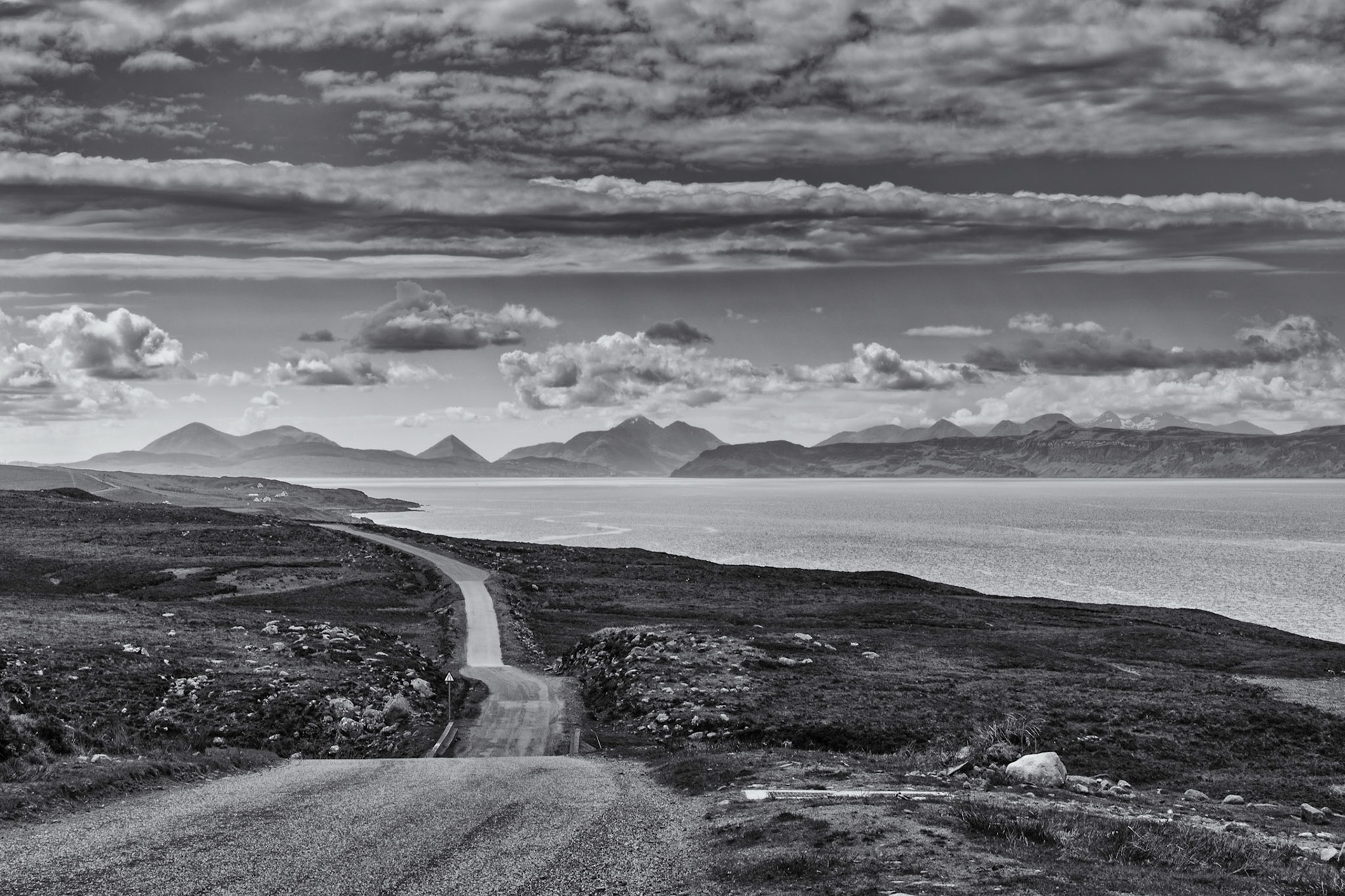 View down Inner Sound to Cuillens from Callakille
