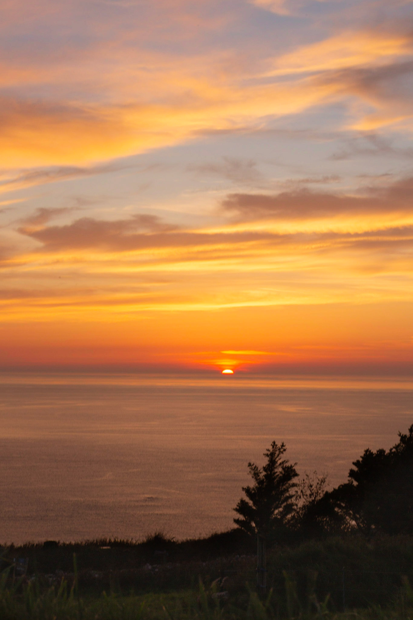 Sunset at Pwllperi