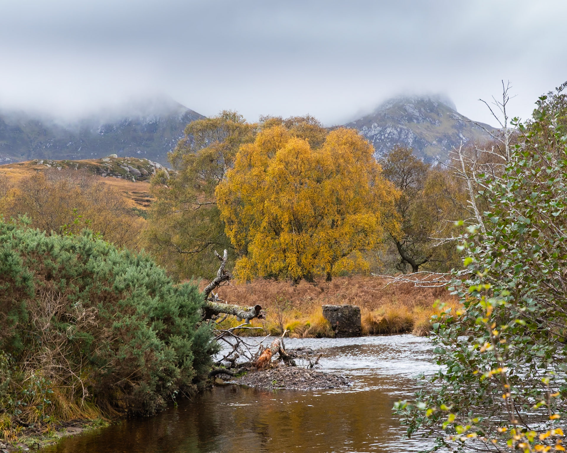 Kinloch river, flowing into Kyle of Tongue