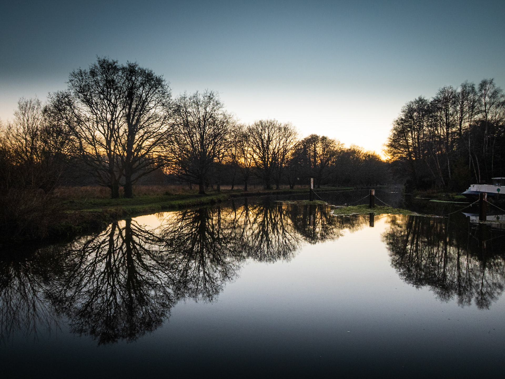Blue hour at Walsham Lock