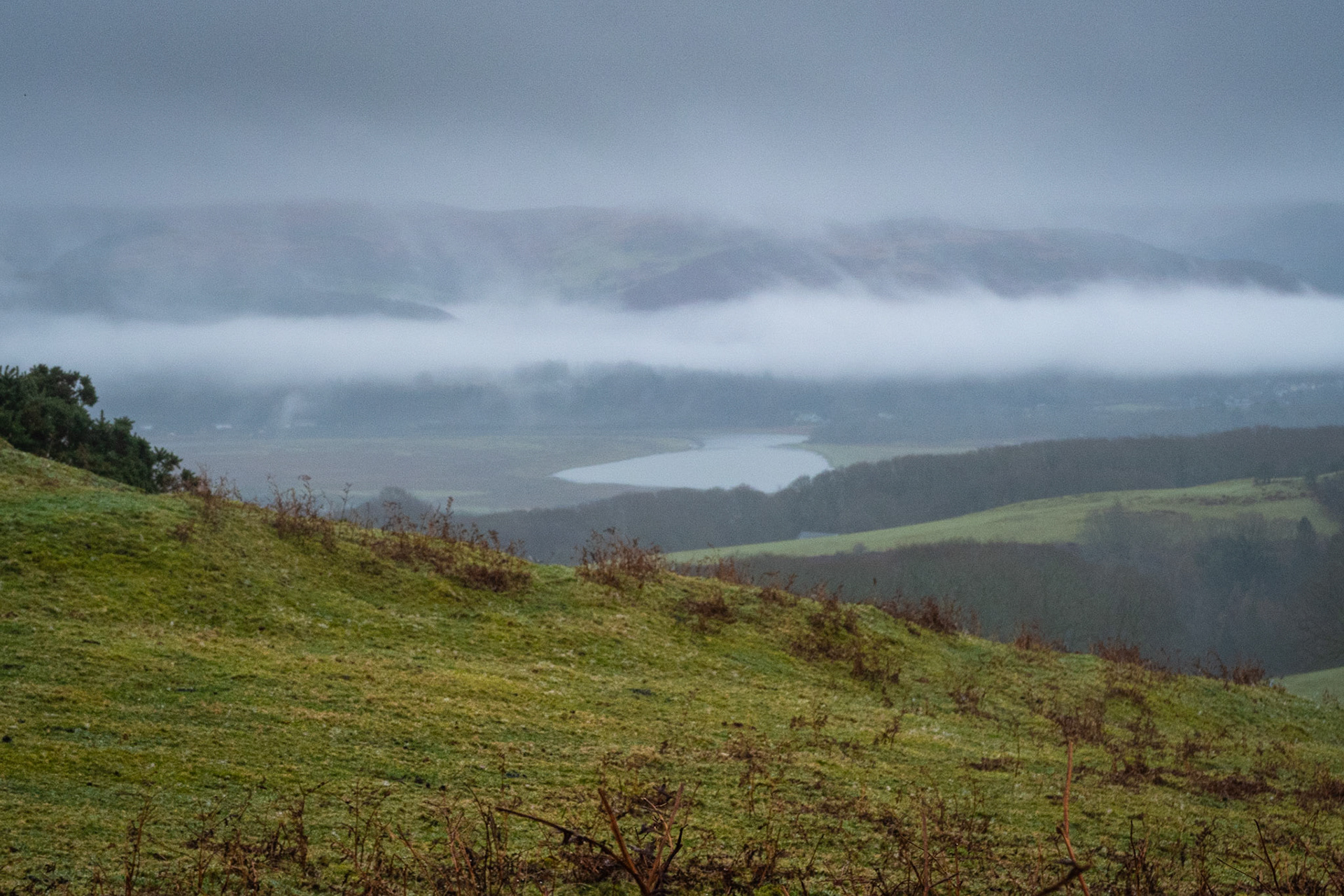 Low cloud over River Dyfi