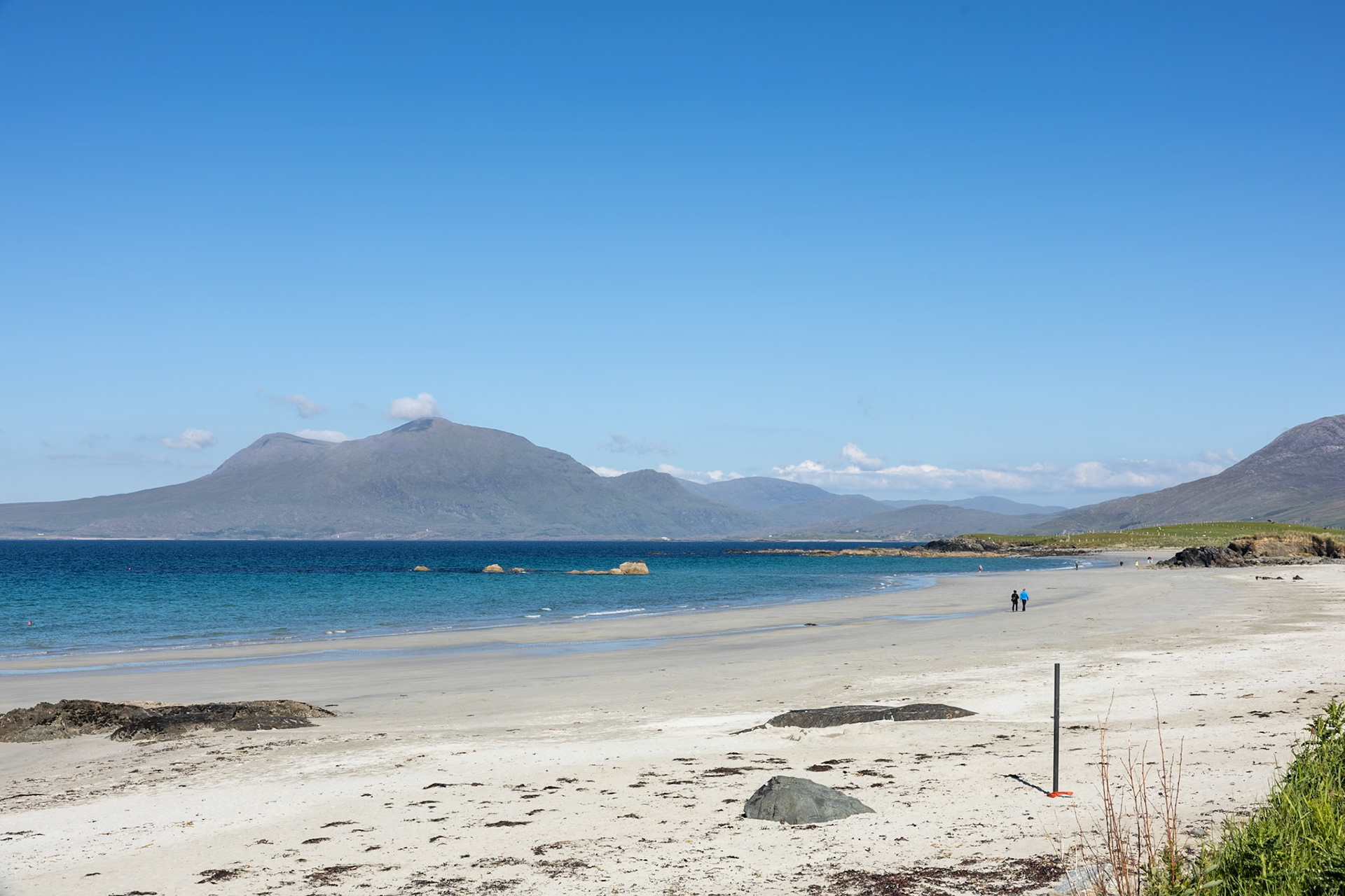 Renvyle beach, Connemara and Mweelrea