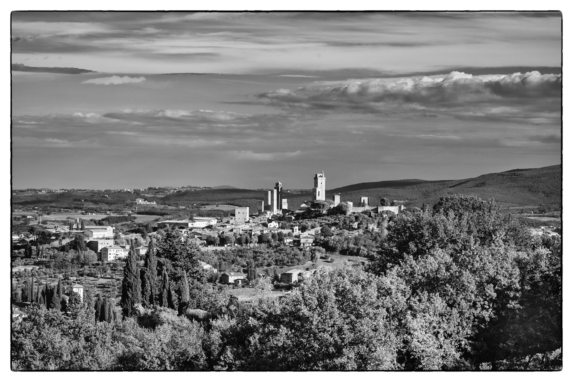 San Gimignamo From Pieve di Cellole