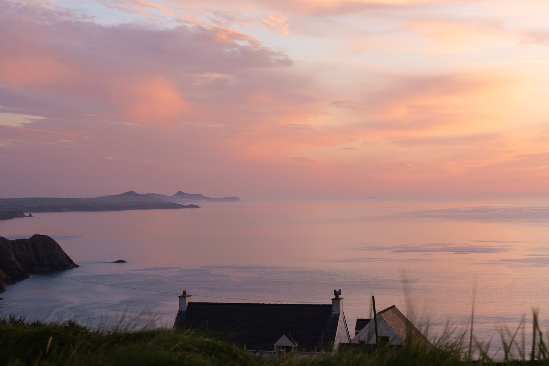 Twilight towards ST Davids Head
