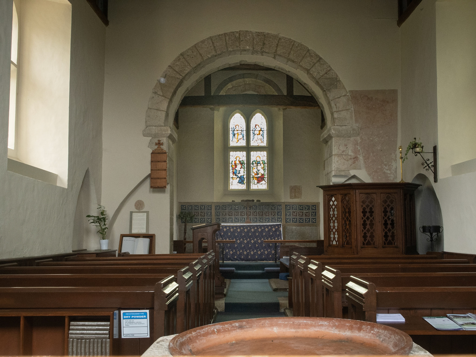 Deserted chancel - Wisley Church