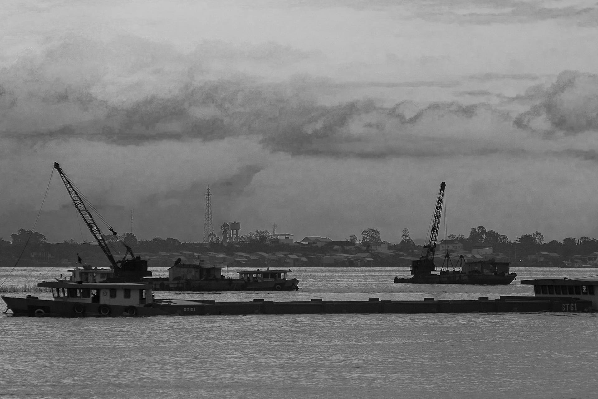 Vie sur le Mékong - Phnom Penh