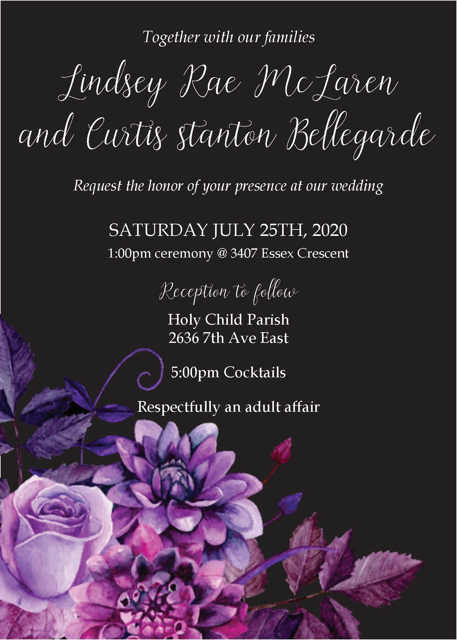 Wedding Invite (front)