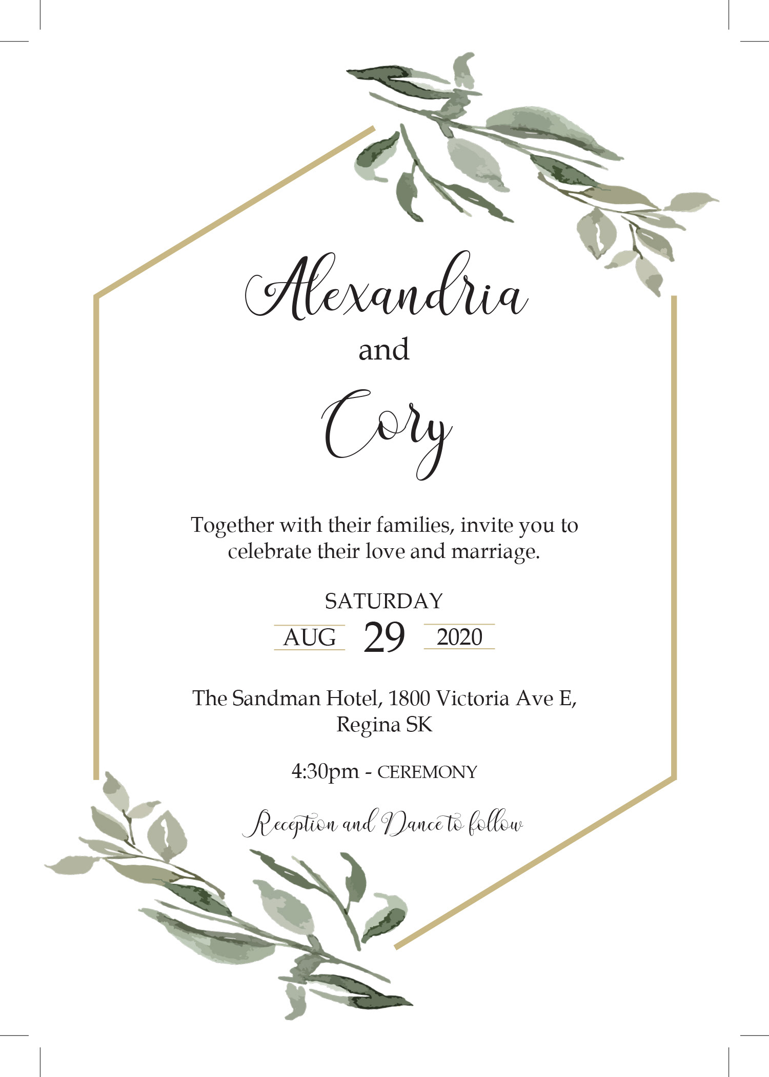 Wedding invite