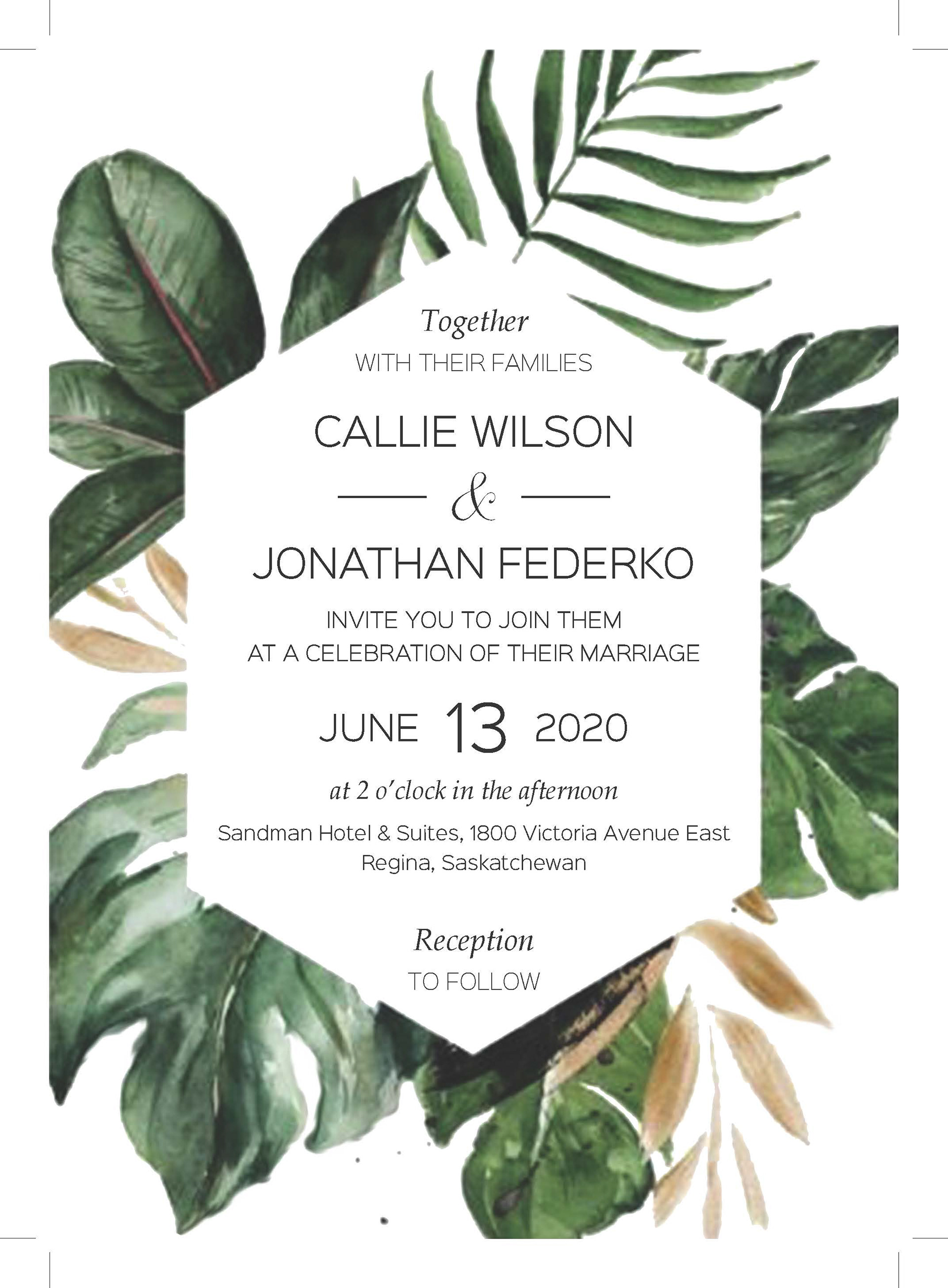 Wedding Invite (front)