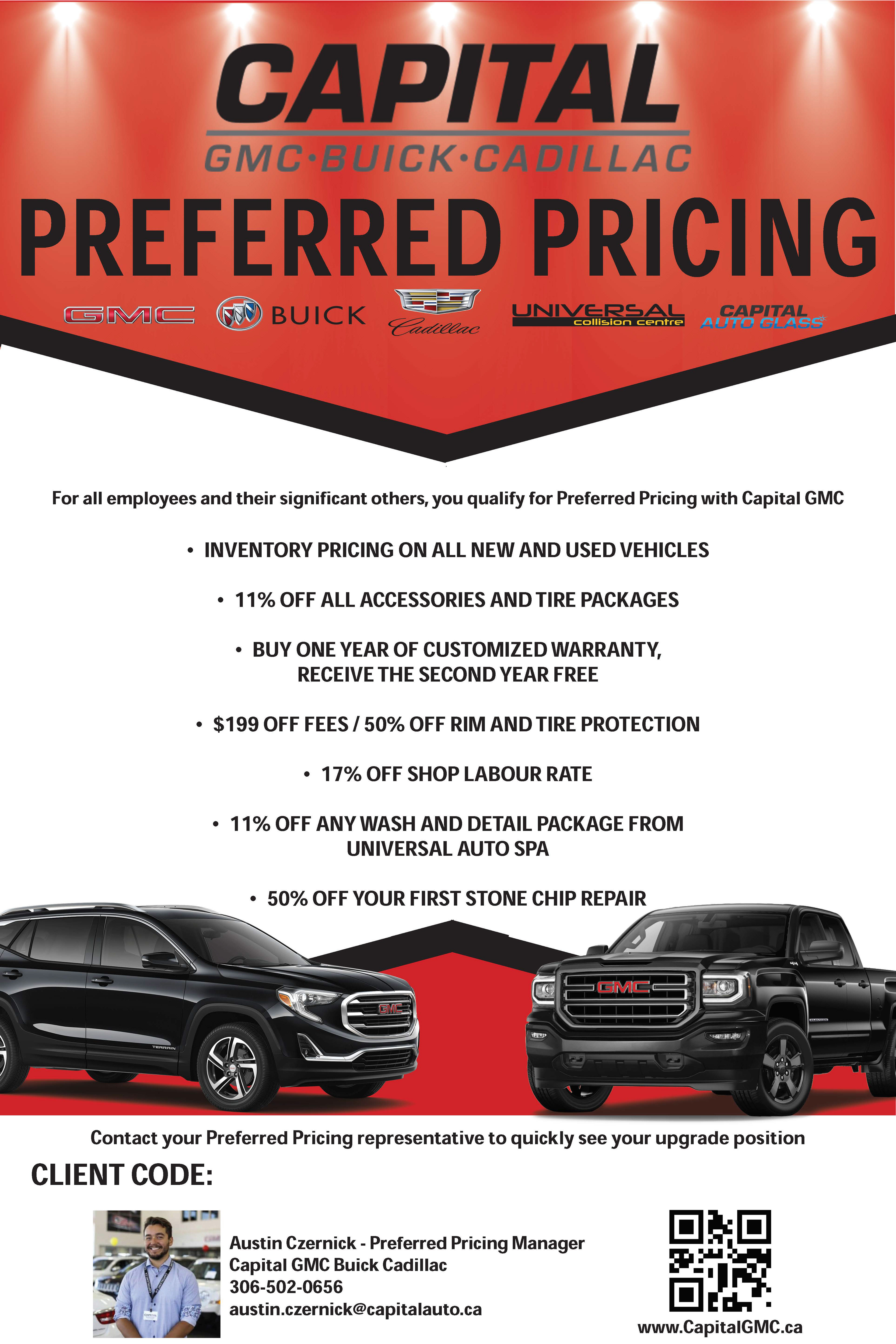 Capital Auto Preferred Pricing Poster