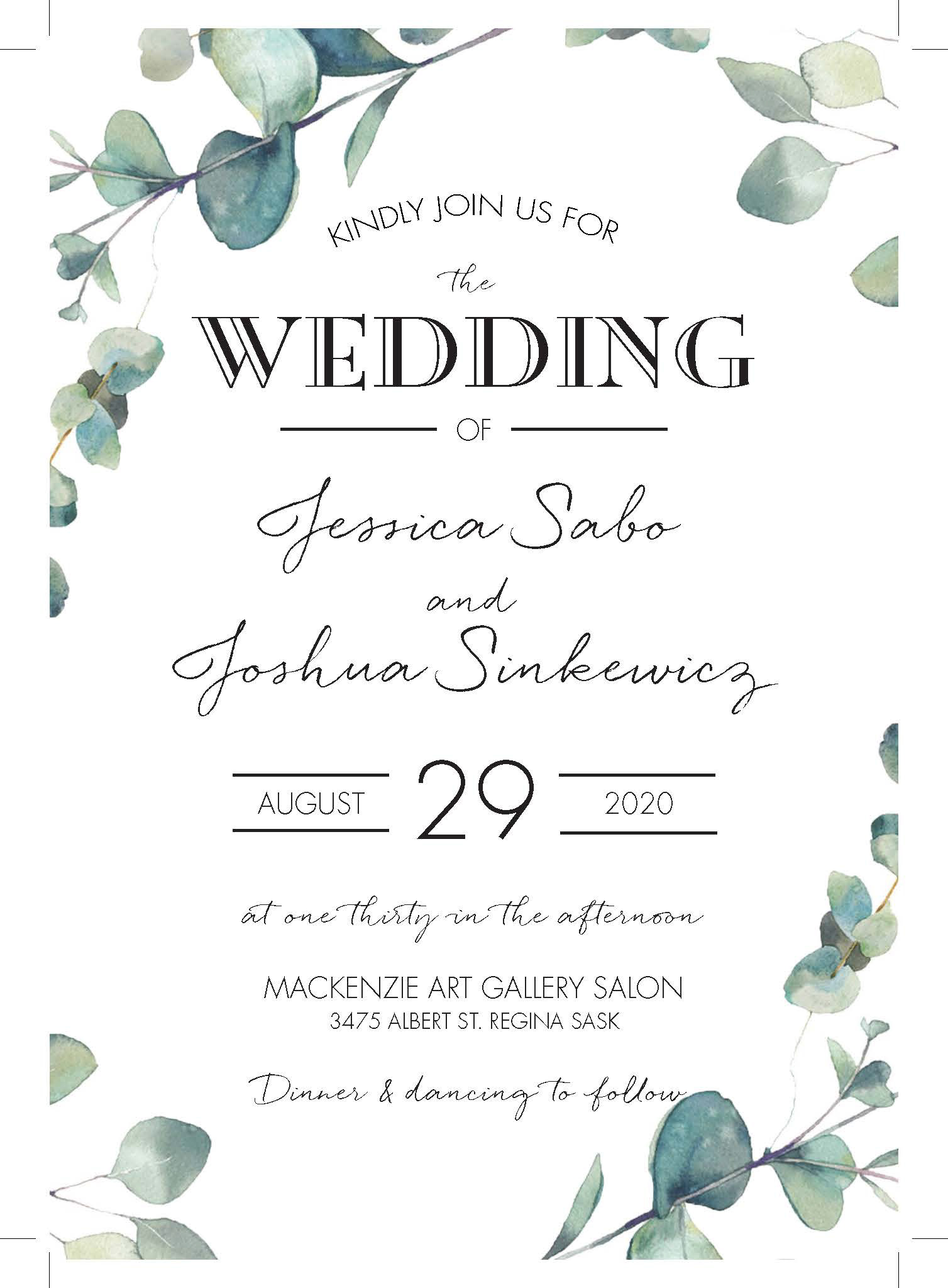 Wedding Invite (front)