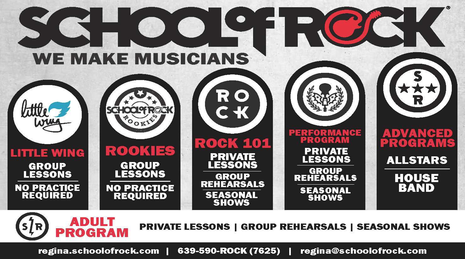 School of Rock class poster