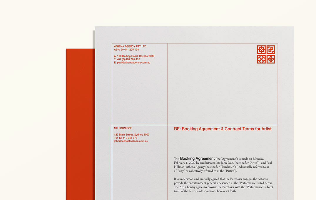Printed Stationary Template