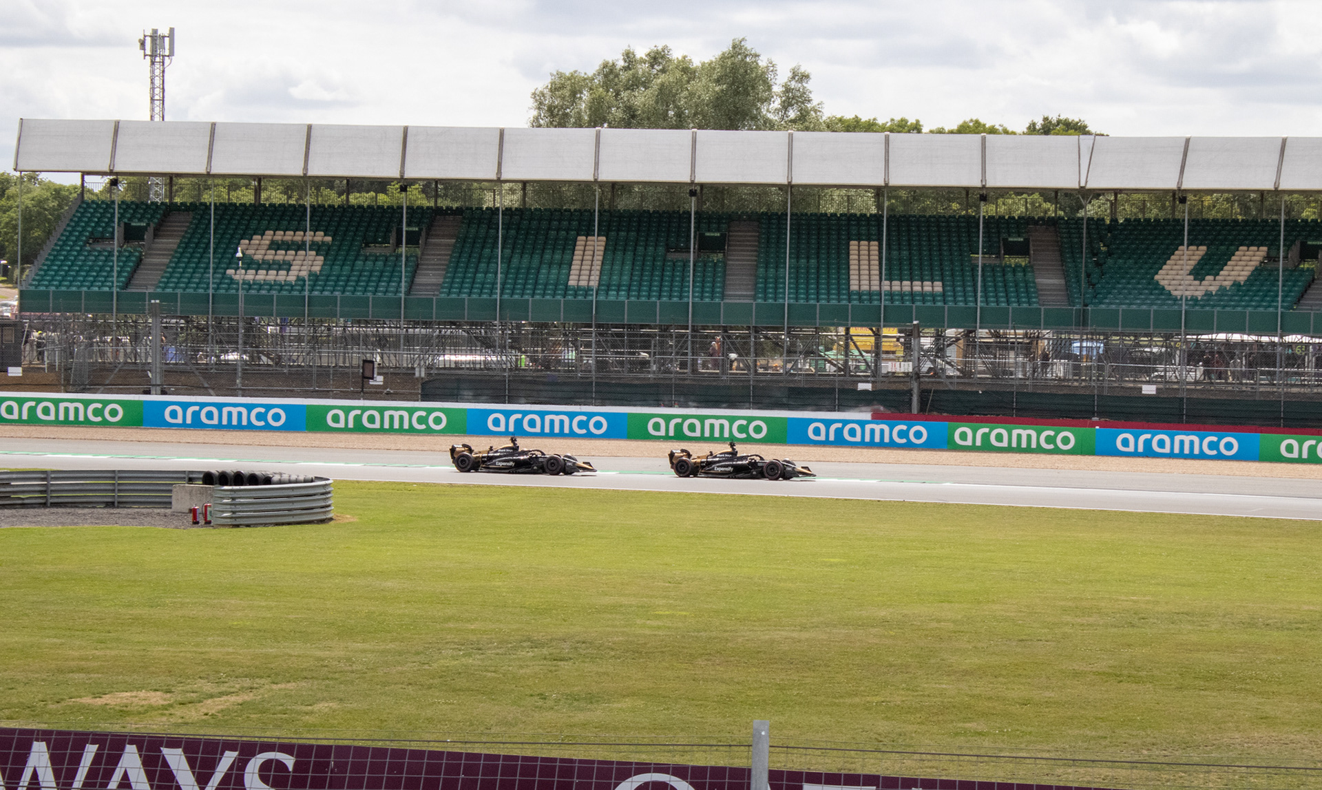 Filming at Silverstone for the "F1" movie