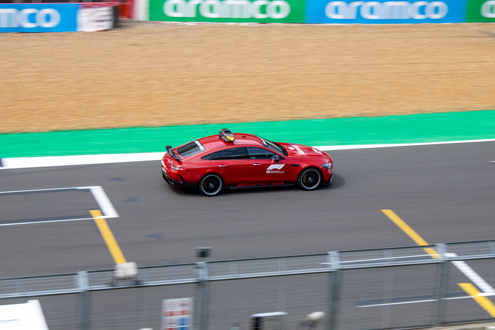 The F1 Medical Car on track at Silverstone