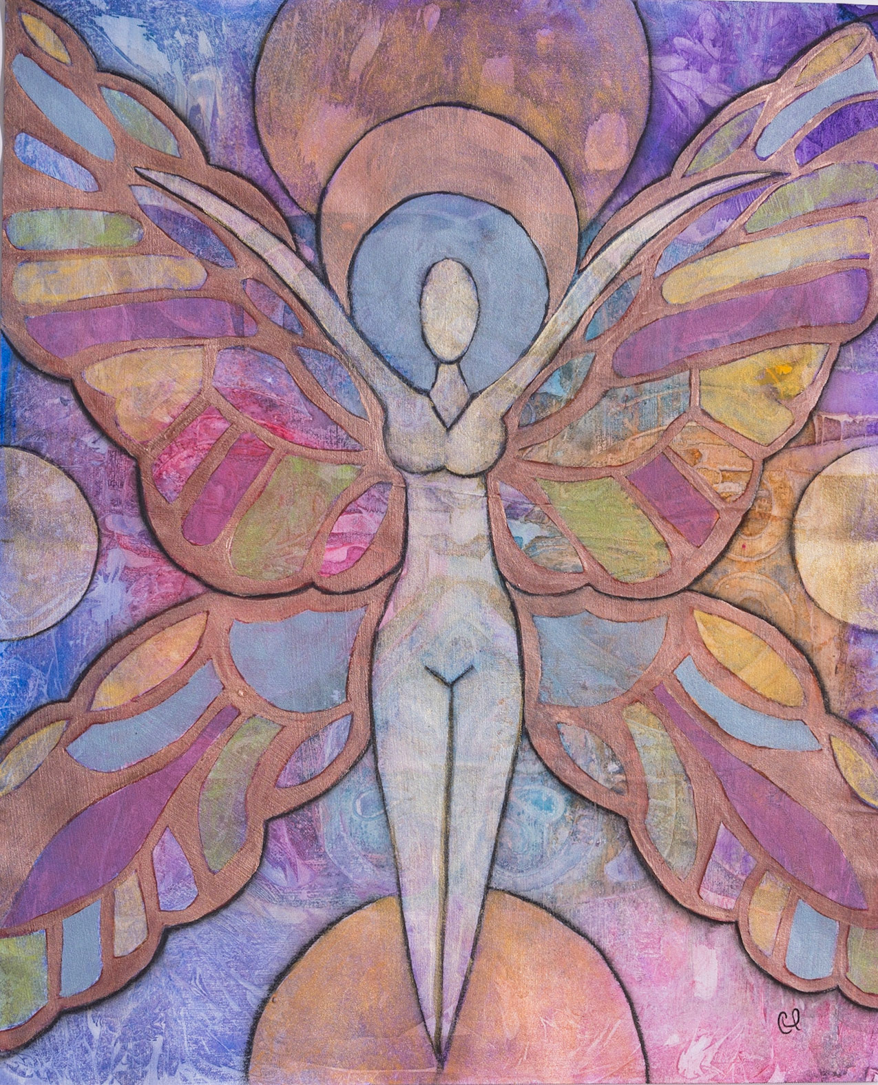 Understanding Delight - 35cm (14in) x 43cm (17in) mixed media on paper