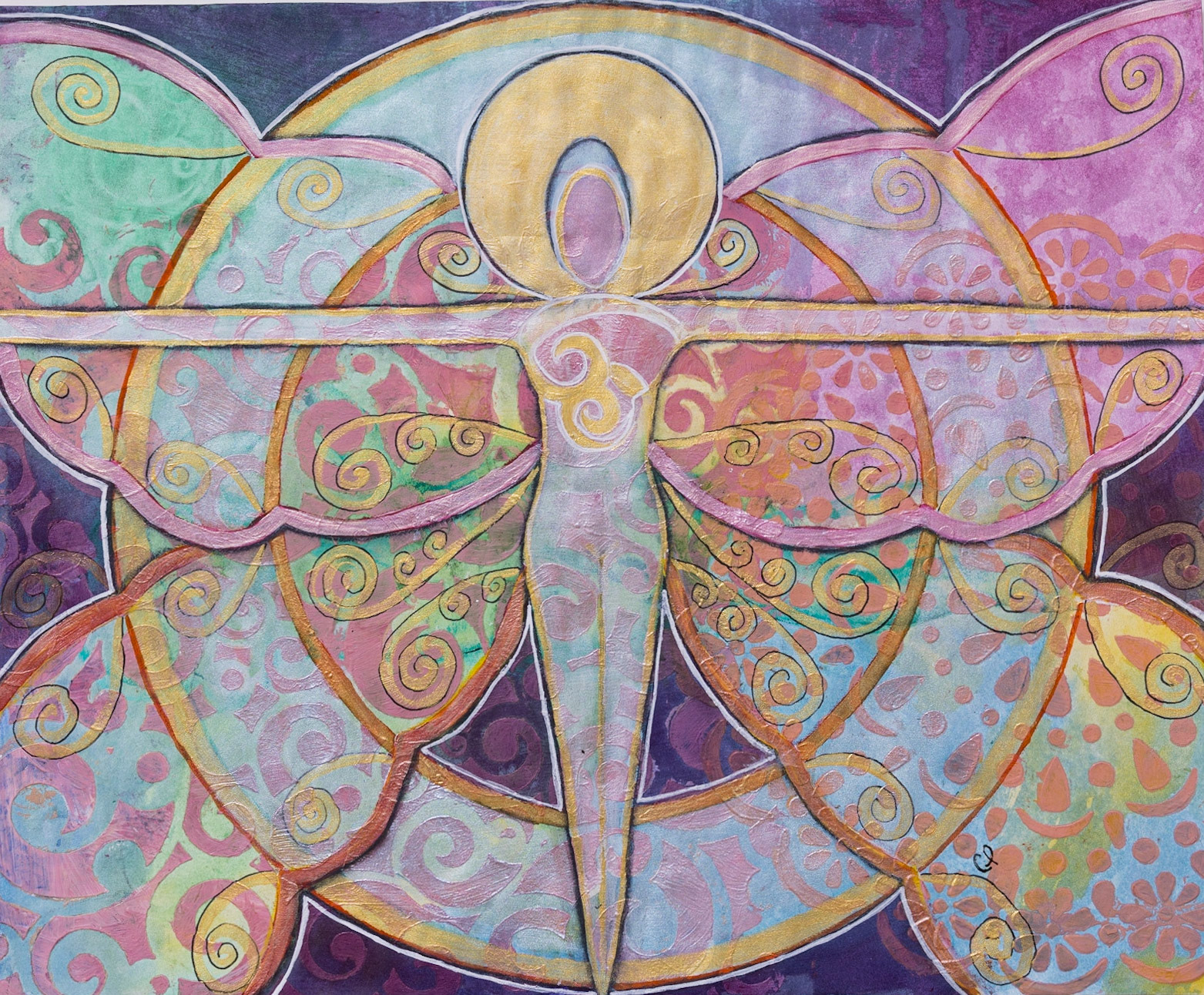 Opening - 35cm (14in) x 43cm (17in) mixed media on paper