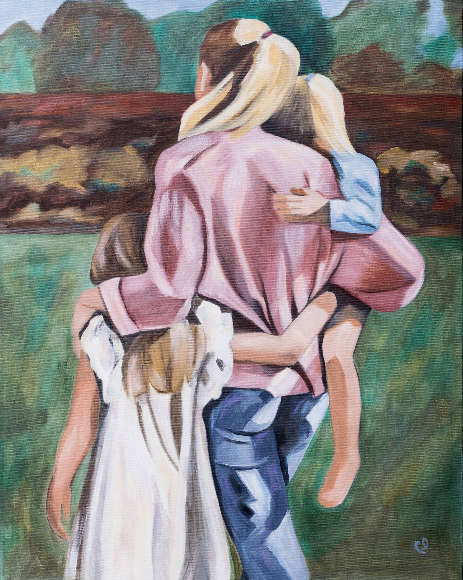Mother Love-18, Oil on Canvas, 610x760,
