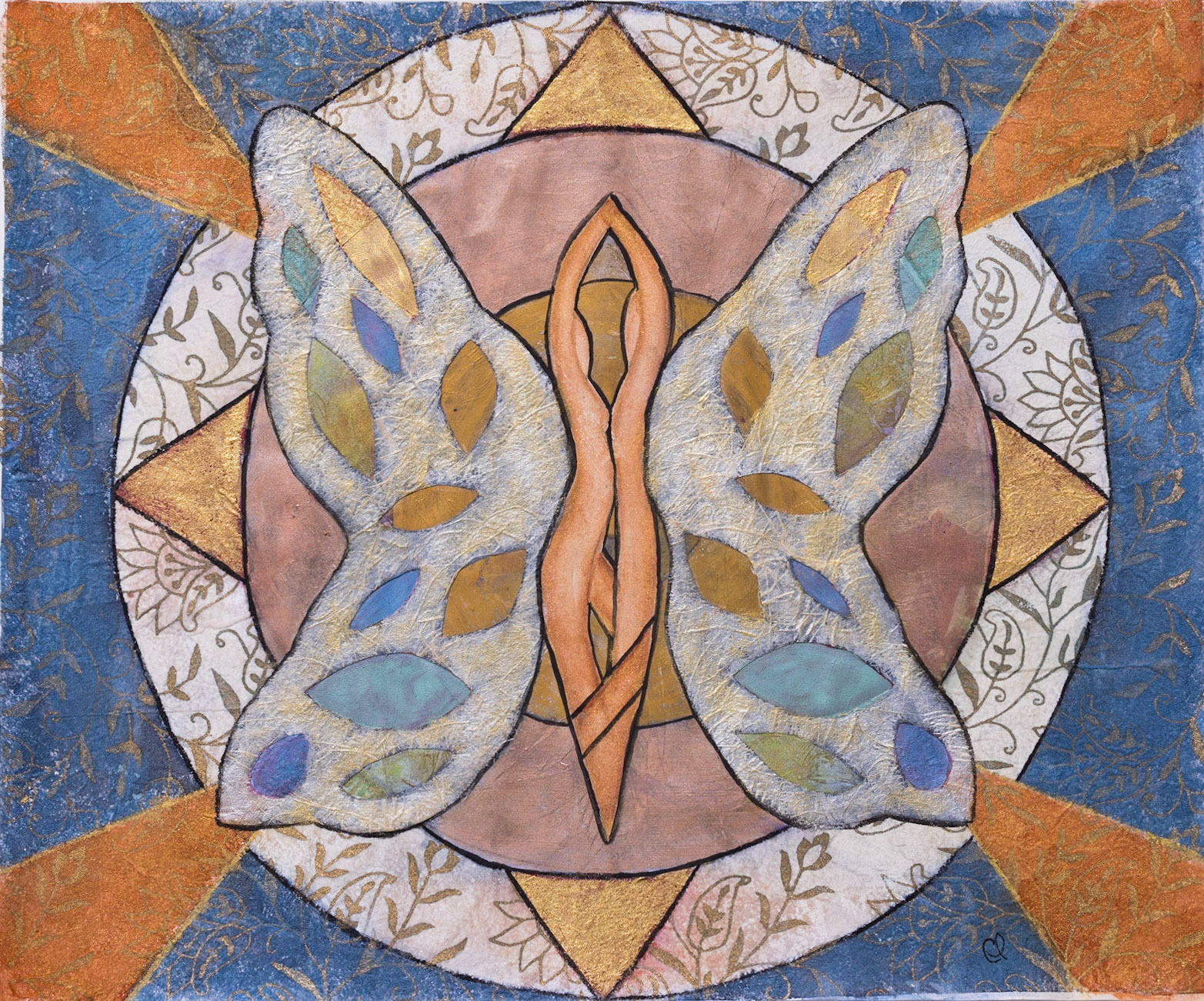 Soul Connection-3 - 35cm (14in) x 43cm (17in) mixed media on paper